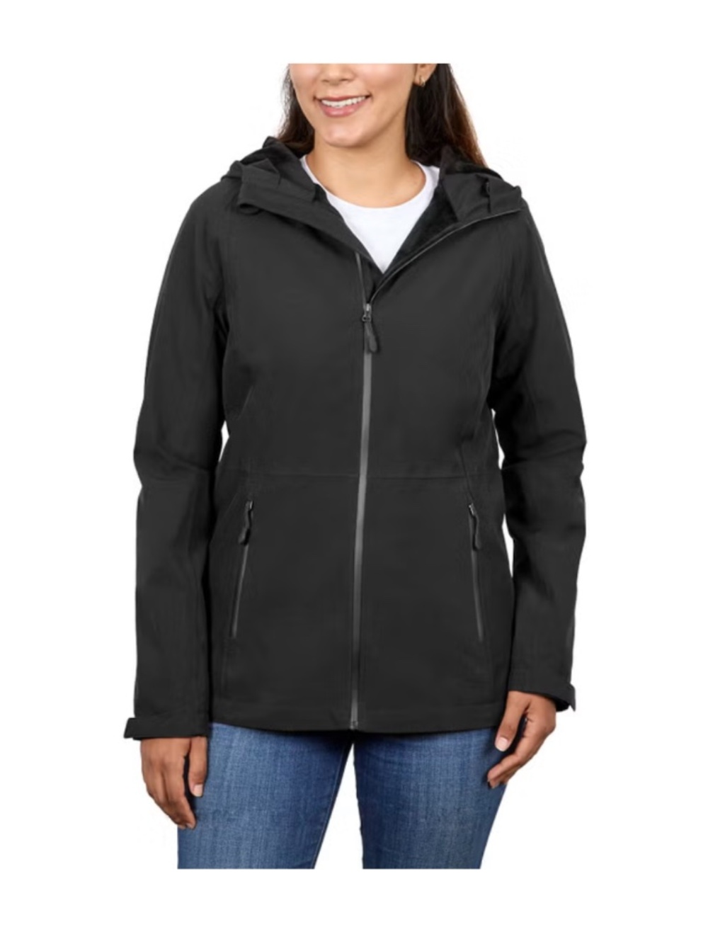 Kirkland Signature Women’s Black Softshell Hooded Jacket 3X